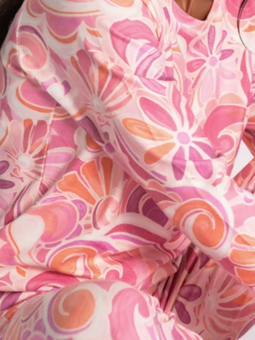 NWT PJ Salvage Stay Groovy Top & Pant Set in Pink Sky Size S